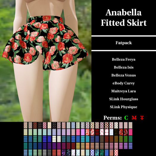 CDKC.10010053 - Anabella Fitted Skirt - fatpack
