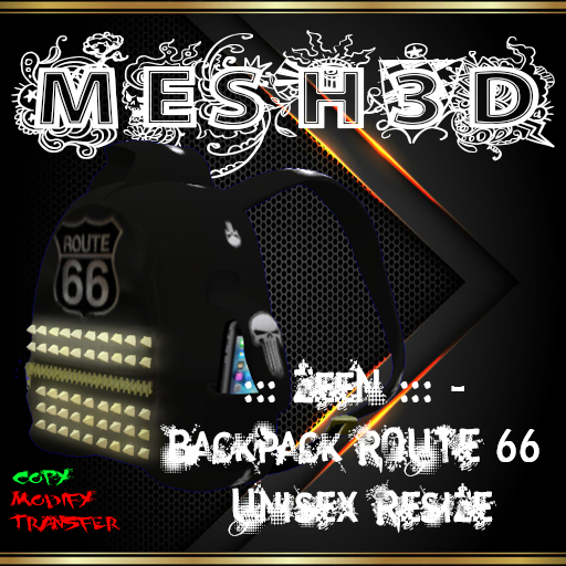 ::: ZeeN ::: - Backpack ROUTE 66 Unisex