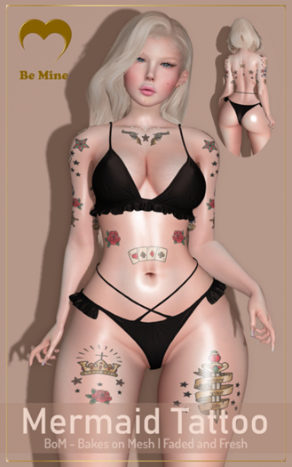 Be Mine - Mermaid Tattoo
