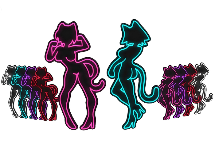 BackBone Neon Neko Dancers