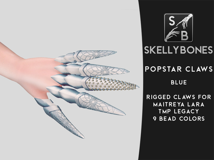 Skellybones -- Popstar Claws Baby Blue for Maitreya Lara and Legacy
