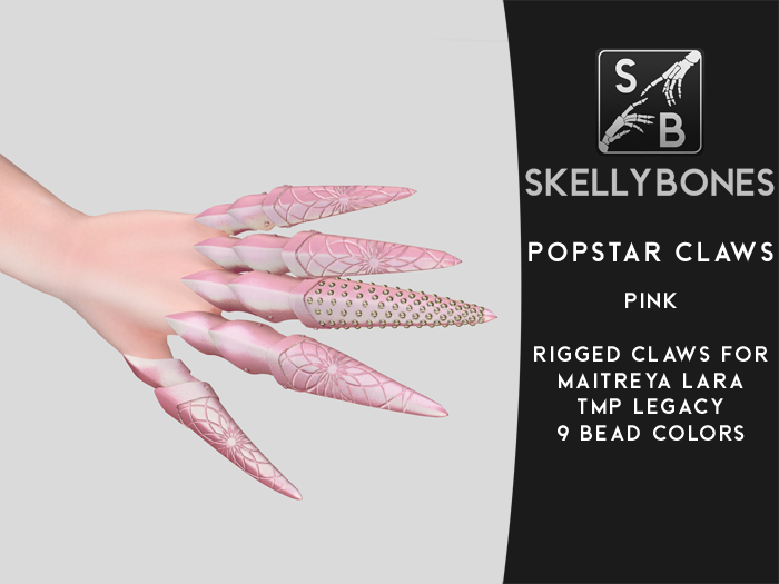 Skellybones -- Popstar Claws Pink for Maitreya Lara and Legacy