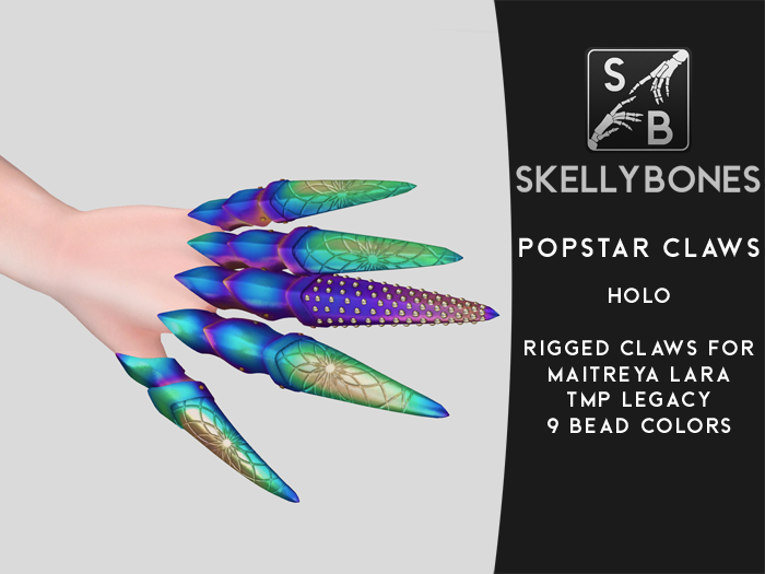 Skellybones -- Popstar Claws Holo for Maitreya Lara and Legacy