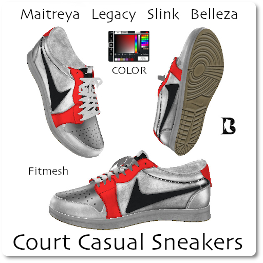 Blackburns Court Casual Sneakers Colorable 4Fit Sizes