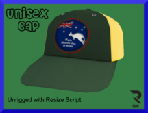 :: RUE :: Aussie Cap - Green & Yellow [Unrigged]