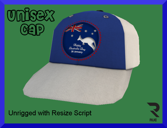 :: RUE :: Aussie Cap - Blue & Red [Unrigged]