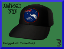 :: RUE :: Aussie Cap - Black [Unrigged]