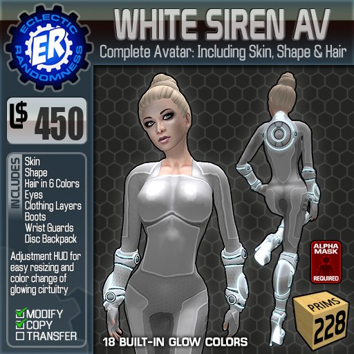 ER Siren Avatar - White