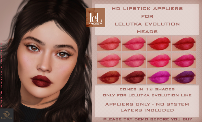 [SYN] Synergy HD Lipstick Gold Coast LELUTKA EVO (add me)