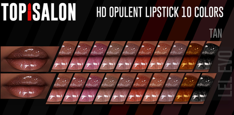 Second Life Marketplace - TOP1SALON - HD OPULENT LIPSTICK (Lelutka