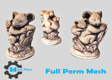 Mesh Place - Koala Stone Statue - Full Perm Mesh