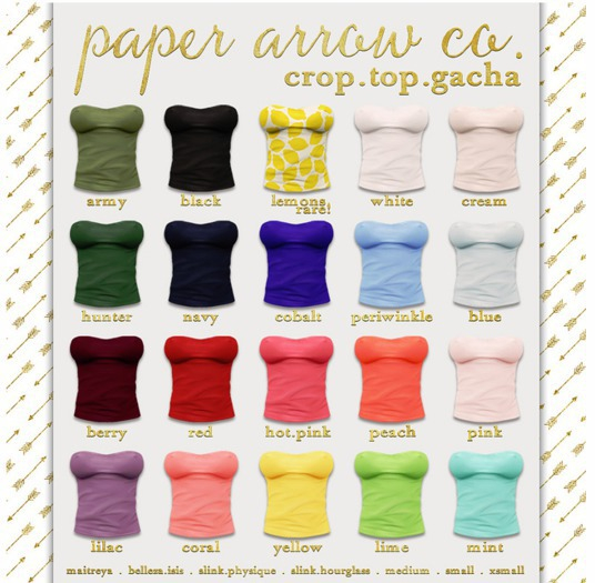 paper.arrow crop.top.gacha peach [m.lara]