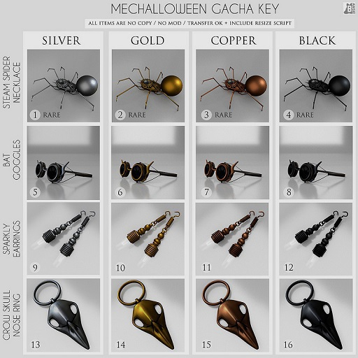 :BAMSE: Steam Spider Necklace - Silver (RARE)