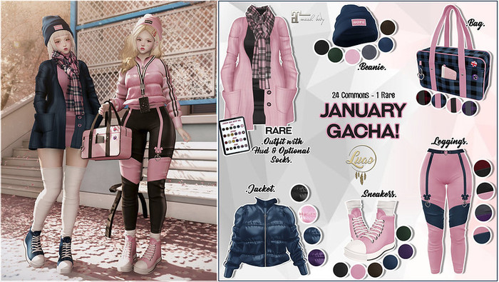 Luas January Bag Navy & Pink