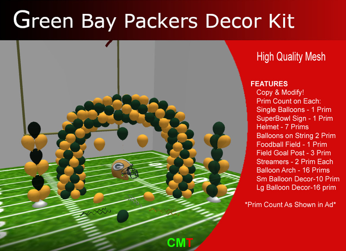Green Bay Packers Decor Kit 