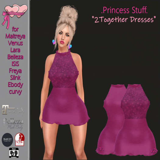 .Princess Stuff. [2Together] Dress *Berry Hearts*_addme