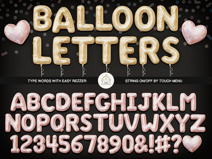 hive // balloon letters . pink