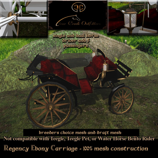 Regency White Carriage BC {MESH} BOXED