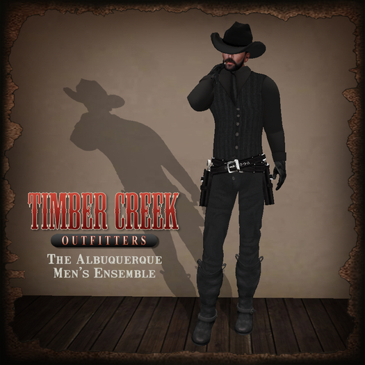 [Timber Creek] Albuquerque Men's Ensemble-Black & Black