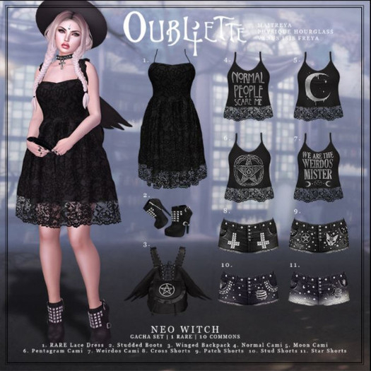 Oubliette- Stars Neo Witch Shorts - MAITREYA