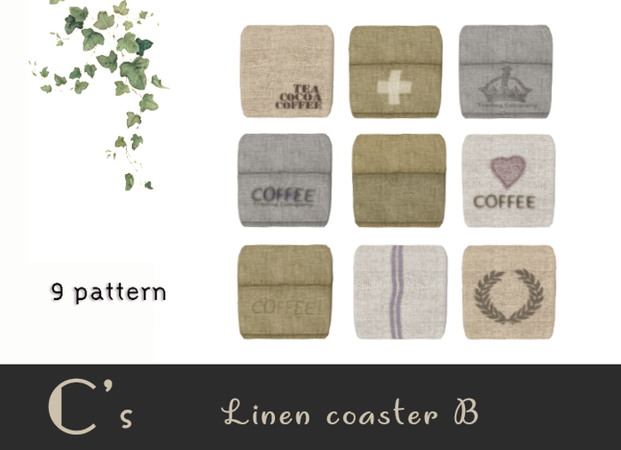 :: CS :: Linen coaster B [wear me]