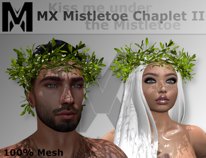 MX - Mistletoe Chaplet II - Kiss me under the Mistletoe