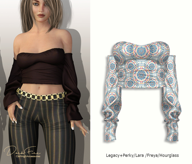 DarkFire Emma Top-#Print06