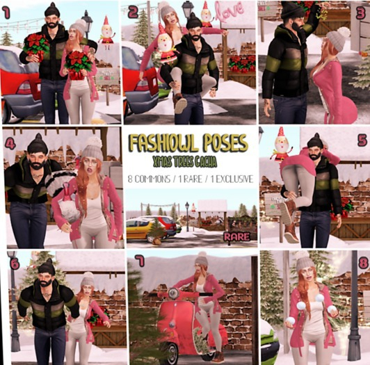 = Fashiowl Poses = Xmas Trees Gacha // Box // RARE