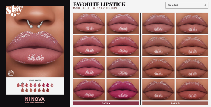 NI NOVA. Favorite (Lelutka Evolution) Fatpack (Unpacker)