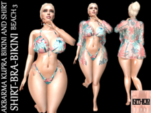 AKBARMA KUPRA BEACH 3 BIKINI AND SHIRT