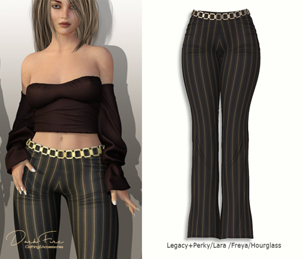 DarkFire Emma Pants-#Stripes02