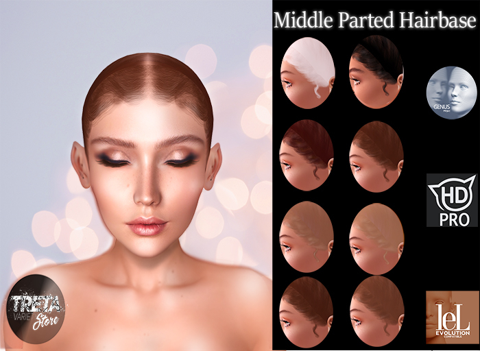 TVS - Middle Parted Hairbase - BOM