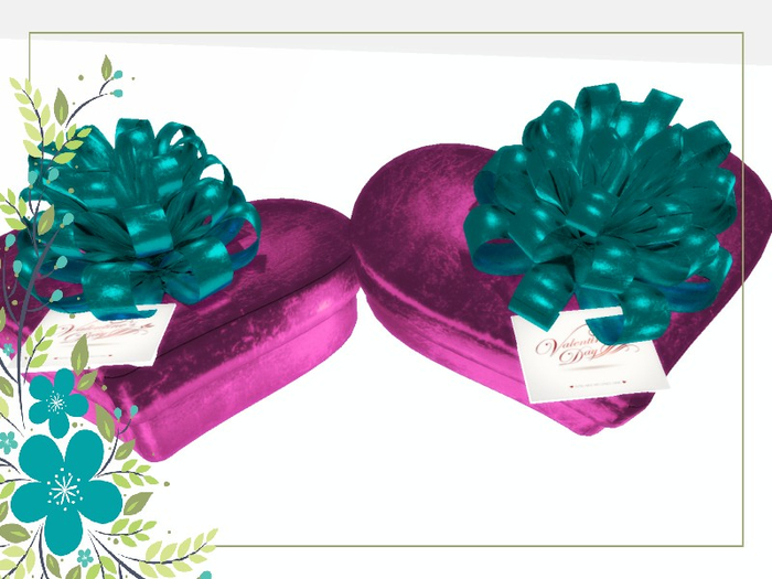 [AE] Gift Box Shop - Metallic Heart GB Pink