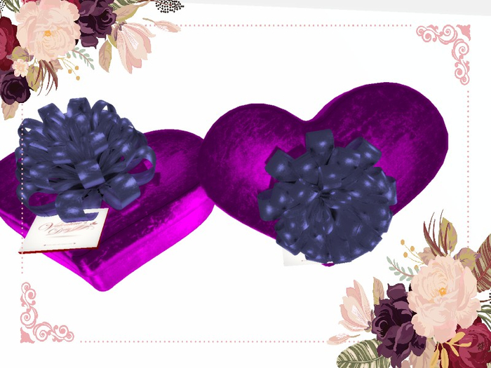 [AE] Gift Box Shop - Metallic Heart GB Purple