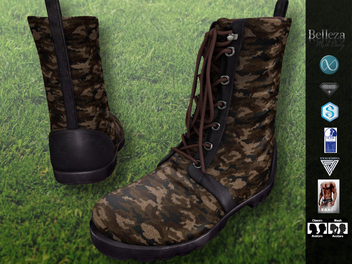 B.o.E - Luke Camo Boots BROWN (box)