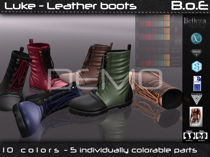 B.o.E - DEMO - Luke Leather Boots (box)