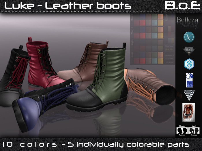 B.o.E - Luke Leather Boots (box)