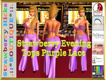 Strawberry Evening Tops#01-Purple Lace