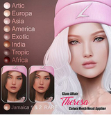 Glam Affair - Theresa - Catwa Mesh Head Applier - Africa