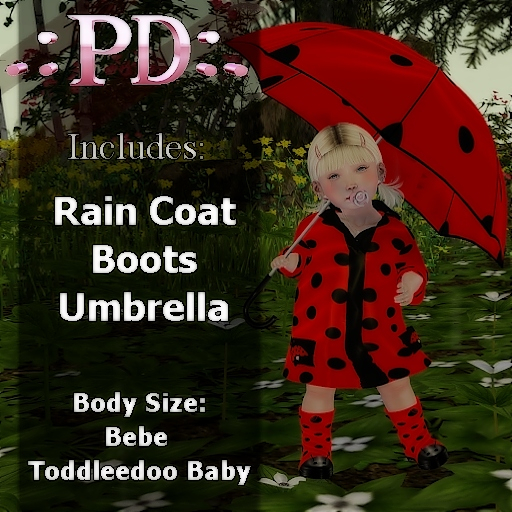 .:PD:. Rainy Day Lady Bug Outfit