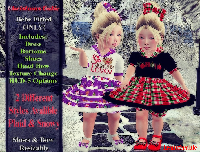 .:PD:. Christmas Cutie Dress - Plaid (UNPACK HUD)