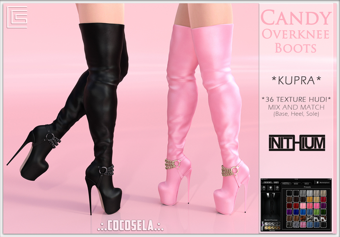 .:.COCOSELA.:. Candy Overknee Boots (Inithium KUPRA) 
