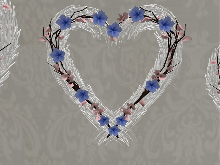 Dreamy Heart Flower/Blue