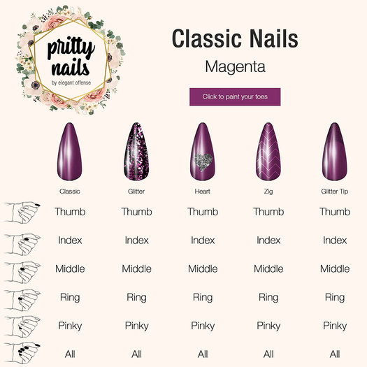 EO PrittyNails: Magenta Applier for Mesh Nails {add}