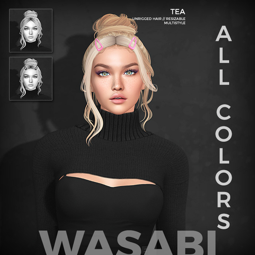 Wasabi // Tea Mesh Hair - All colors