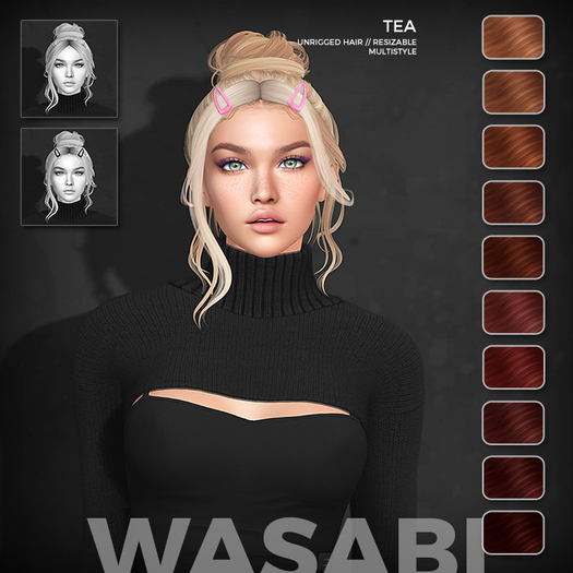 Wasabi // Tea Mesh Hair - Reds