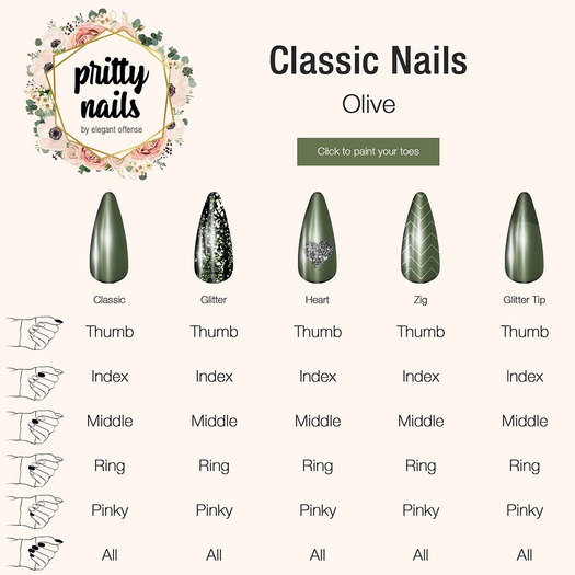 EO PrittyNails: Olive Applier for Mesh Nails {add}