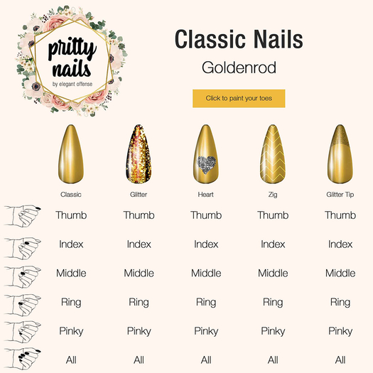 EO PrittyNails: Goldenrod Applier for Mesh Nails {add}