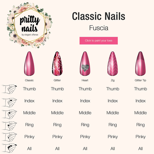 EO PrittyNails: Fuscia Applier for Mesh Nails {add}