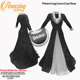 AmAzInG CrEaTiOnS Winter Long Gown Coat Dress Demo